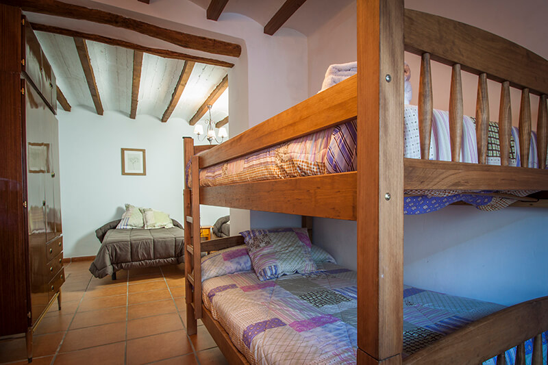 Litera del dormitorio de la primera planta | Casa Rural Amparo